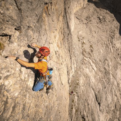 Multi-pitch Rock Climbing in the Dolomites