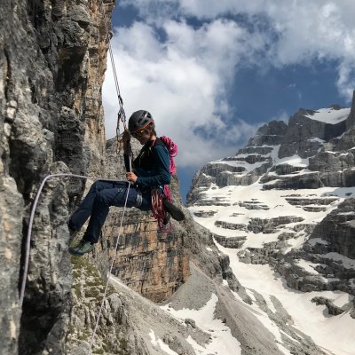 Multi-pitch Rock Climbing in the Dolomites