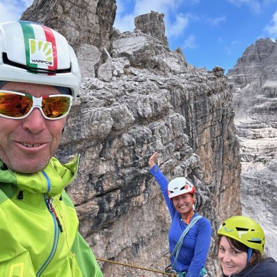 Multi-pitch Rock Climbing in the Dolomites