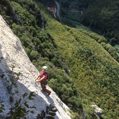 Multi-pitch Rock Climbing In Finale Ligure