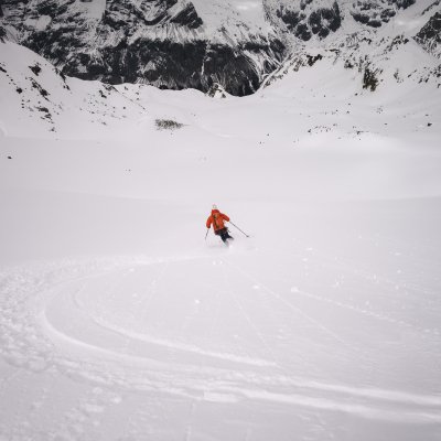 Ski touring in the Italian Alps
