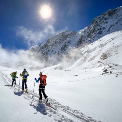 Ski touring in the Italian Alps